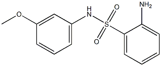 2-amino-N-(3-methoxyphenyl)benzenesulfonamide,,结构式