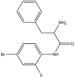 2-amino-N-(4-bromo-2-fluorophenyl)-3-phenylpropanamide,,结构式