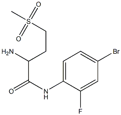 2-amino-N-(4-bromo-2-fluorophenyl)-4-methanesulfonylbutanamide