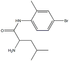 2-amino-N-(4-bromo-2-methylphenyl)-4-methylpentanamide Structure