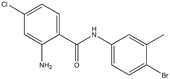 2-amino-N-(4-bromo-3-methylphenyl)-4-chlorobenzamide 化学構造式