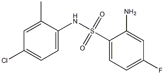 2-amino-N-(4-chloro-2-methylphenyl)-4-fluorobenzene-1-sulfonamide