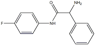 2-amino-N-(4-fluorophenyl)-2-phenylacetamide Structure