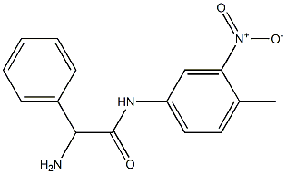 2-amino-N-(4-methyl-3-nitrophenyl)-2-phenylacetamide 化学構造式