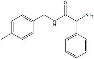 2-amino-N-(4-methylbenzyl)-2-phenylacetamide,,结构式