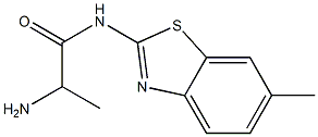 2-amino-N-(6-methyl-1,3-benzothiazol-2-yl)propanamide