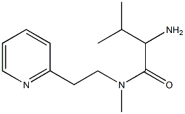 2-amino-N,3-dimethyl-N-[2-(pyridin-2-yl)ethyl]butanamide,,结构式