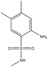 2-amino-N,4,5-trimethylbenzene-1-sulfonamide 结构式