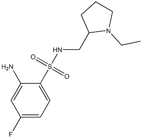 2-amino-N-[(1-ethylpyrrolidin-2-yl)methyl]-4-fluorobenzene-1-sulfonamide