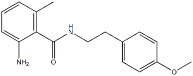 2-amino-N-[2-(4-methoxyphenyl)ethyl]-6-methylbenzamide Structure