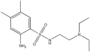  2-amino-N-[2-(diethylamino)ethyl]-4,5-dimethylbenzene-1-sulfonamide