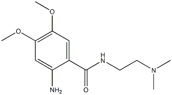 2-amino-N-[2-(dimethylamino)ethyl]-4,5-dimethoxybenzamide Struktur
