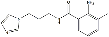 2-amino-N-[3-(1H-imidazol-1-yl)propyl]-3-methylbenzamide 结构式