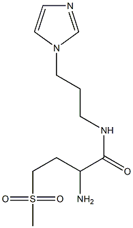 2-amino-N-[3-(1H-imidazol-1-yl)propyl]-4-methanesulfonylbutanamide Structure