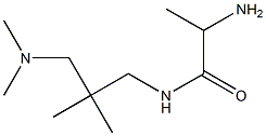 2-amino-N-[3-(dimethylamino)-2,2-dimethylpropyl]propanamide 结构式