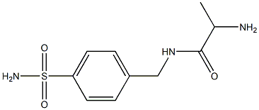 2-amino-N-[4-(aminosulfonyl)benzyl]propanamide Structure