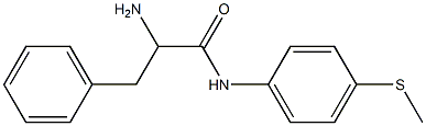 2-amino-N-[4-(methylthio)phenyl]-3-phenylpropanamide Struktur