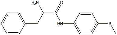 2-amino-N-[4-(methylthio)phenyl]-3-phenylpropanamide 结构式