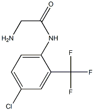 2-amino-N-[4-chloro-2-(trifluoromethyl)phenyl]acetamide Structure