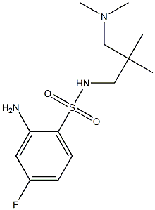 2-amino-N-{2-[(dimethylamino)methyl]-2-methylpropyl}-4-fluorobenzene-1-sulfonamide