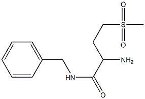 2-amino-N-benzyl-4-(methylsulfonyl)butanamide Structure