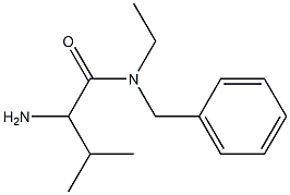 2-amino-N-benzyl-N-ethyl-3-methylbutanamide Struktur