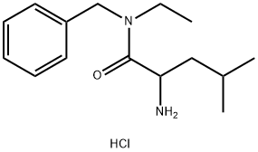 2-amino-N-benzyl-N-ethyl-4-methylpentanamide 化学構造式