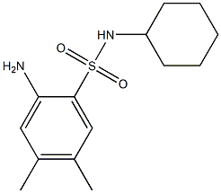 2-amino-N-cyclohexyl-4,5-dimethylbenzene-1-sulfonamide