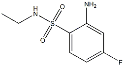 2-amino-N-ethyl-4-fluorobenzene-1-sulfonamide 结构式