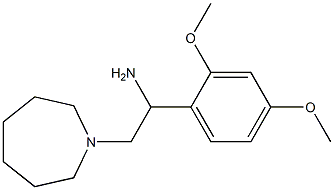 2-azepan-1-yl-1-(2,4-dimethoxyphenyl)ethanamine 结构式