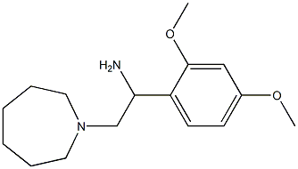 2-azepan-1-yl-1-(2,4-dimethoxyphenyl)ethanamine,,结构式