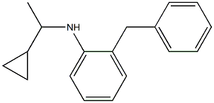 2-benzyl-N-(1-cyclopropylethyl)aniline