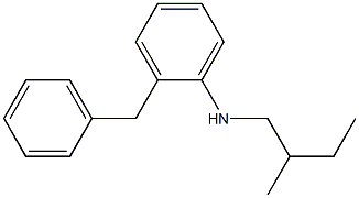 2-benzyl-N-(2-methylbutyl)aniline Structure