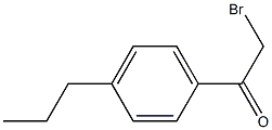 2-bromo-1-(4-propylphenyl)ethan-1-one,,结构式