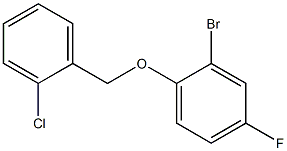 2-bromo-1-[(2-chlorophenyl)methoxy]-4-fluorobenzene 化学構造式