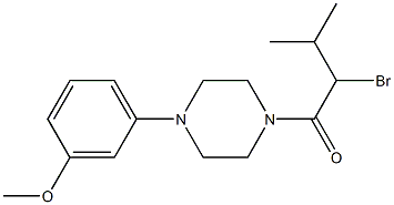 2-bromo-1-[4-(3-methoxyphenyl)piperazin-1-yl]-3-methylbutan-1-one