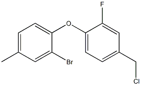 2-bromo-1-[4-(chloromethyl)-2-fluorophenoxy]-4-methylbenzene