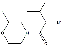 2-bromo-3-methyl-1-(2-methylmorpholin-4-yl)butan-1-one 化学構造式
