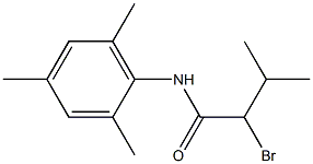 2-bromo-3-methyl-N-(2,4,6-trimethylphenyl)butanamide,,结构式