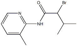 2-bromo-3-methyl-N-(3-methylpyridin-2-yl)butanamide|