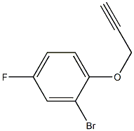 2-bromo-4-fluoro-1-(prop-2-ynyloxy)benzene Structure