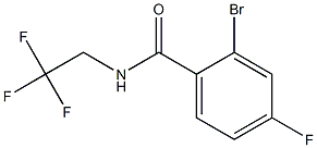 2-bromo-4-fluoro-N-(2,2,2-trifluoroethyl)benzamide Structure