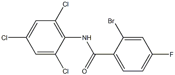 2-bromo-4-fluoro-N-(2,4,6-trichlorophenyl)benzamide Structure