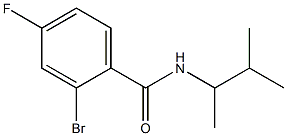 2-bromo-4-fluoro-N-(3-methylbutan-2-yl)benzamide Structure