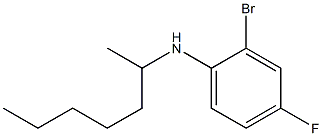 2-bromo-4-fluoro-N-(heptan-2-yl)aniline Structure