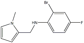 2-bromo-4-fluoro-N-[(1-methyl-1H-pyrrol-2-yl)methyl]aniline Structure