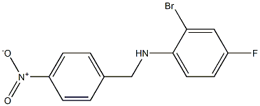 2-bromo-4-fluoro-N-[(4-nitrophenyl)methyl]aniline