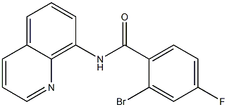 2-bromo-4-fluoro-N-quinolin-8-ylbenzamide