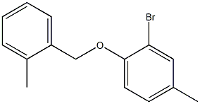 2-bromo-4-methyl-1-[(2-methylphenyl)methoxy]benzene Structure