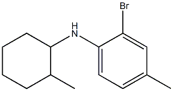 2-bromo-4-methyl-N-(2-methylcyclohexyl)aniline Struktur